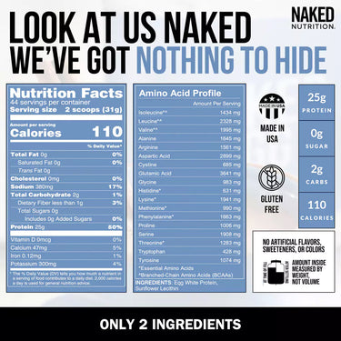 Egg White Protein Powder | Naked Egg - 3LB